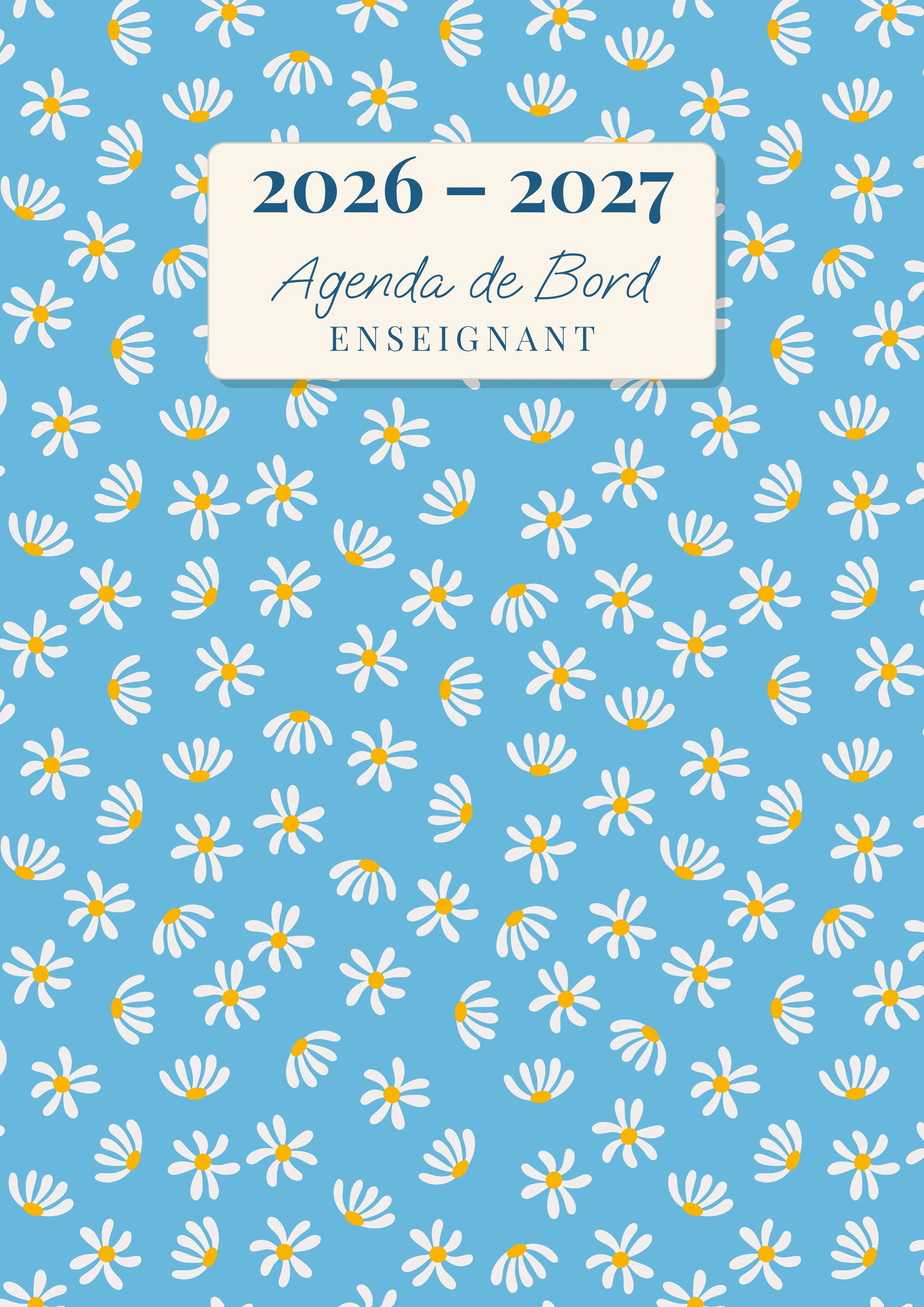 Agenda de Bord Enseignant — Marguerites