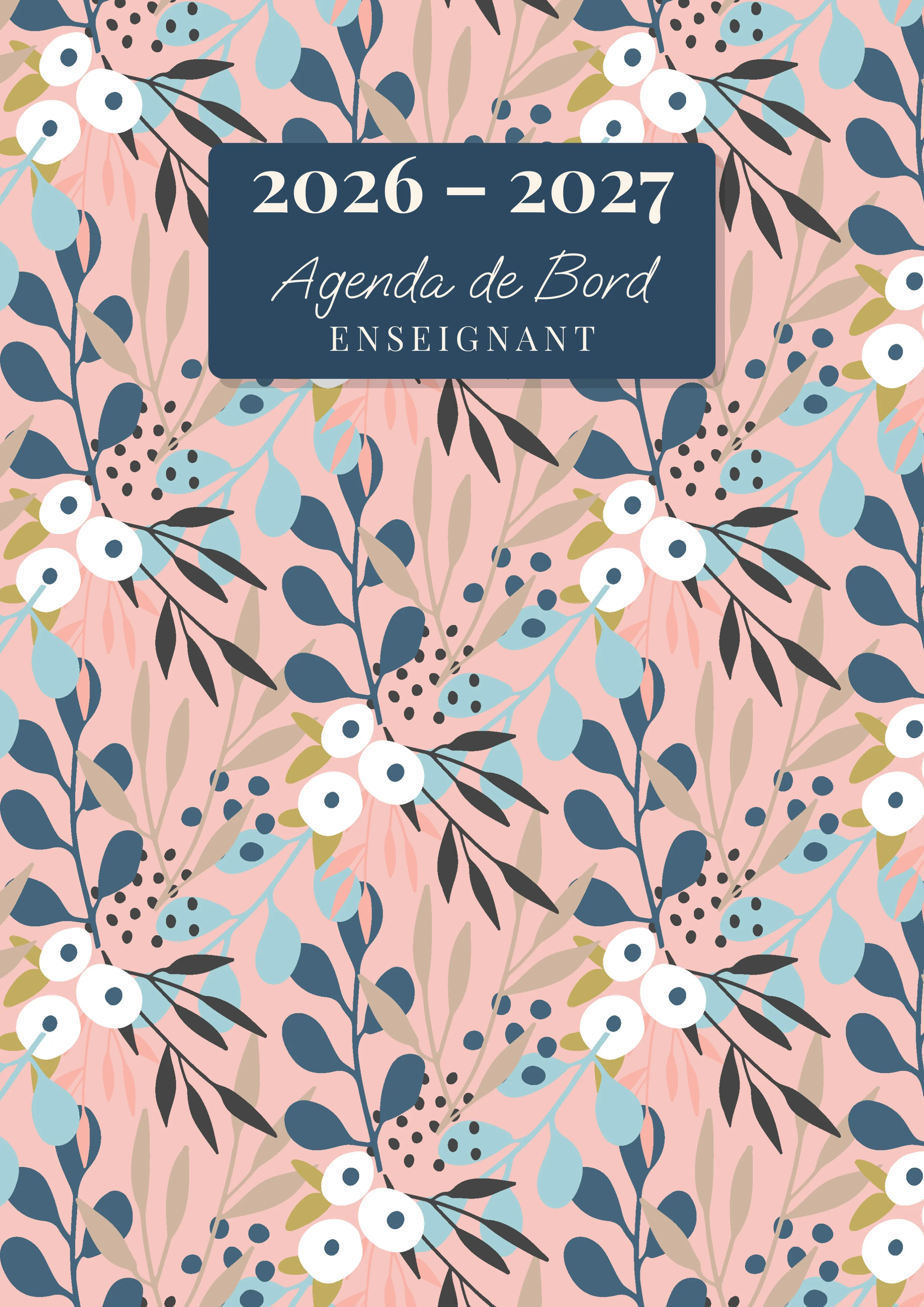 Agenda de Bord Enseignant — Vintage